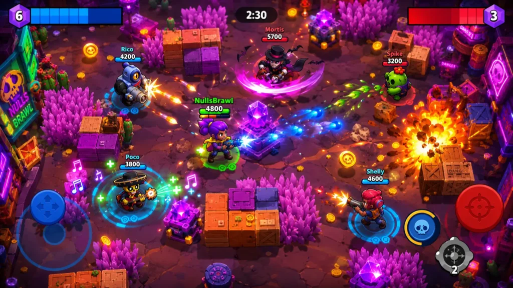 Nulls Brawl 7 gameplay of NullsBrawl