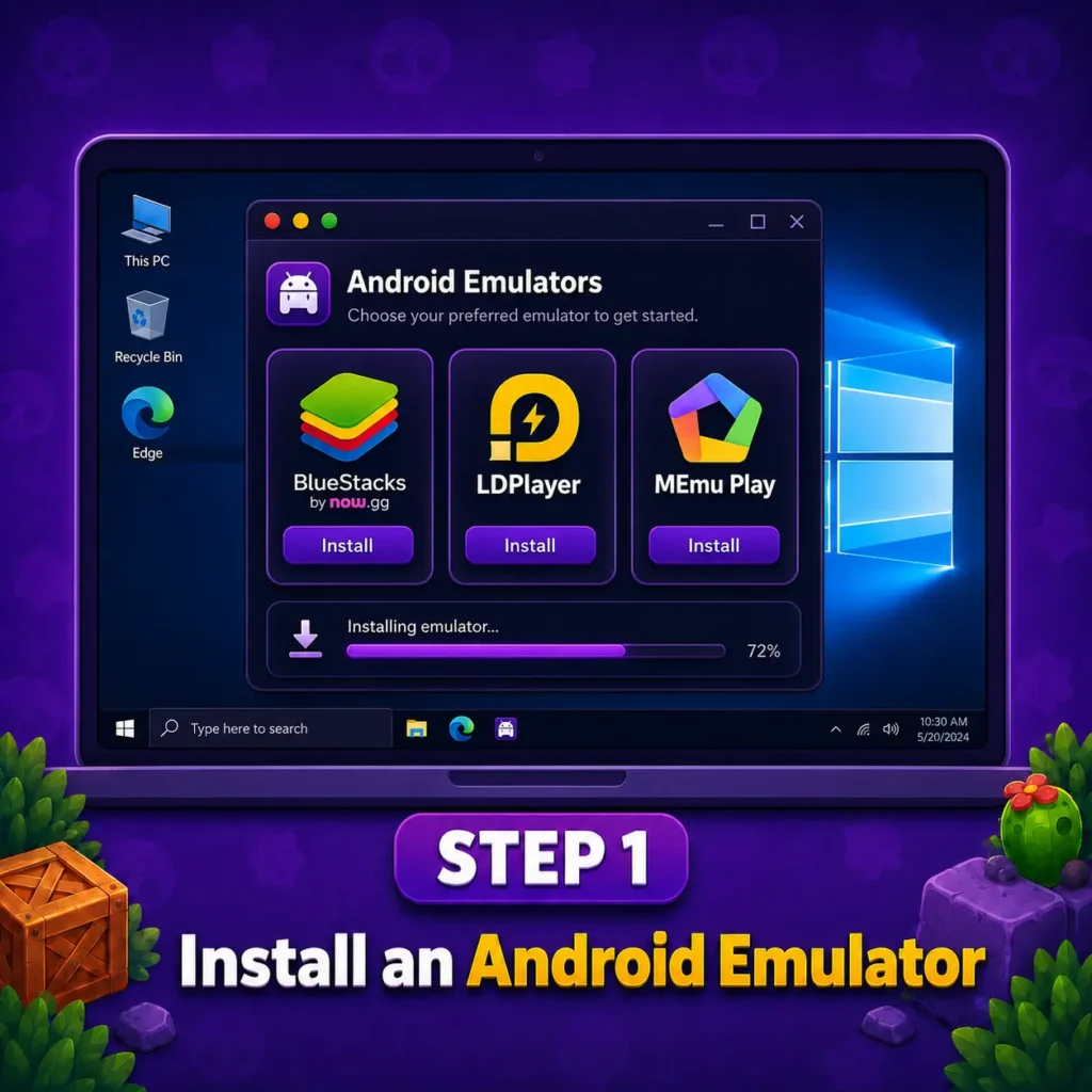 Nulls Brawl PC 3 installation of NB for pc step 1